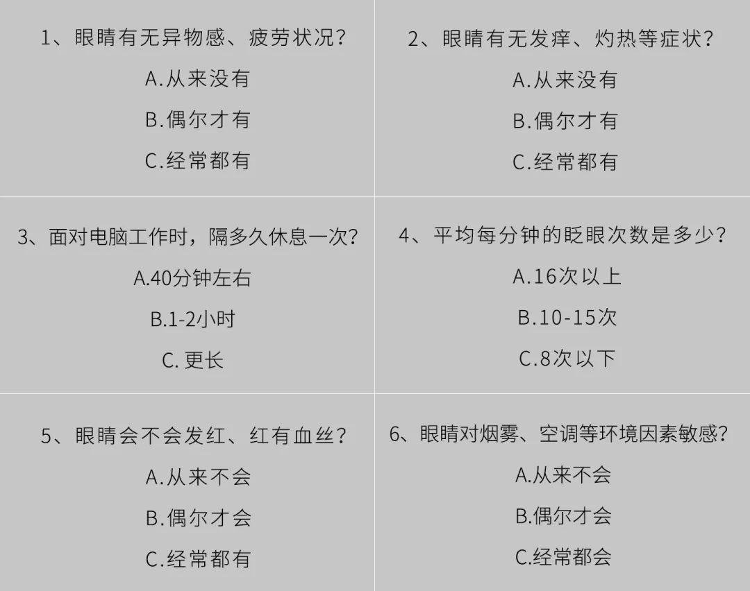 1分钟干眼自测，看看你的眼睛缺水了吗？