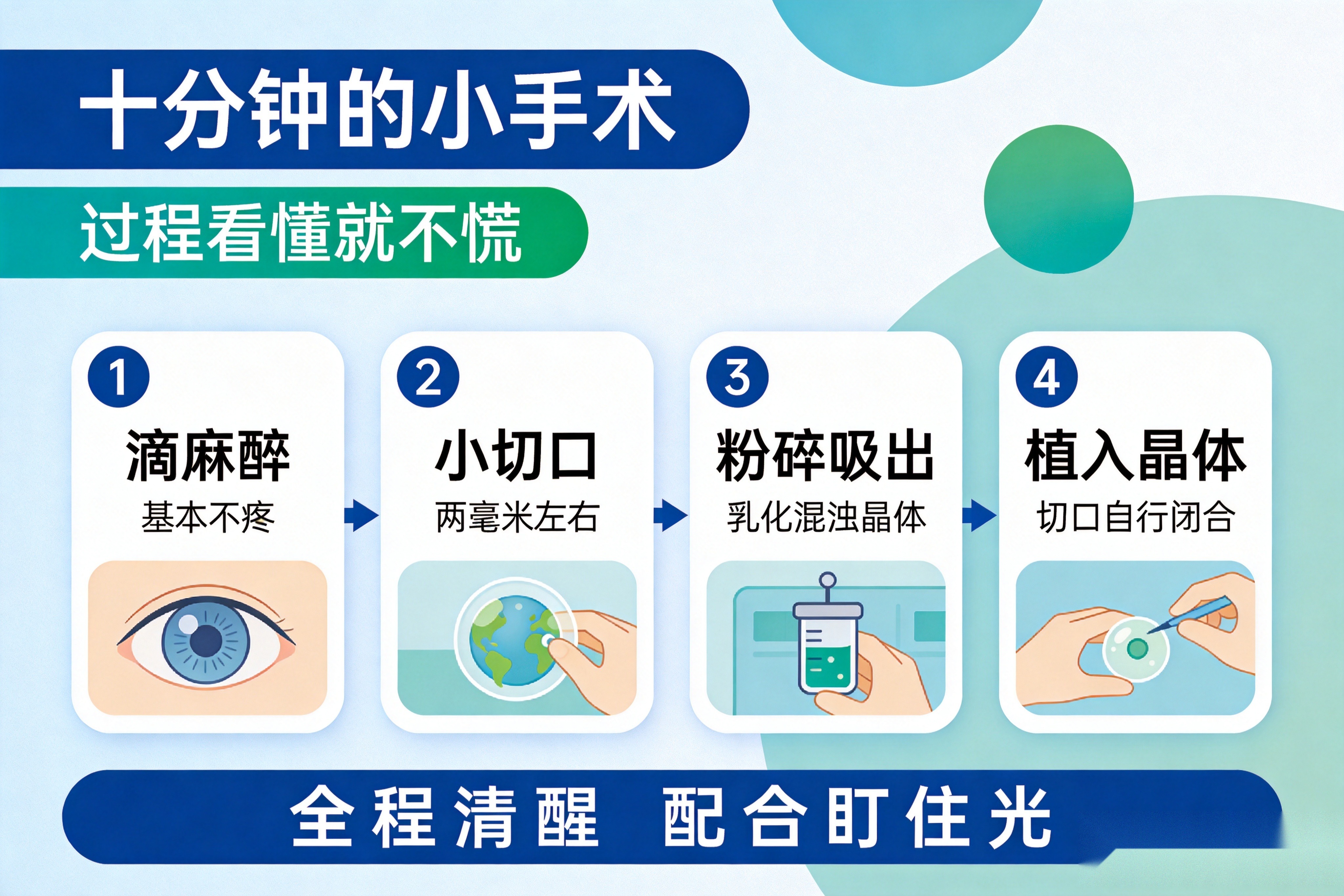 白内障手术台上那十分钟:超声乳化到底是怎么做的
