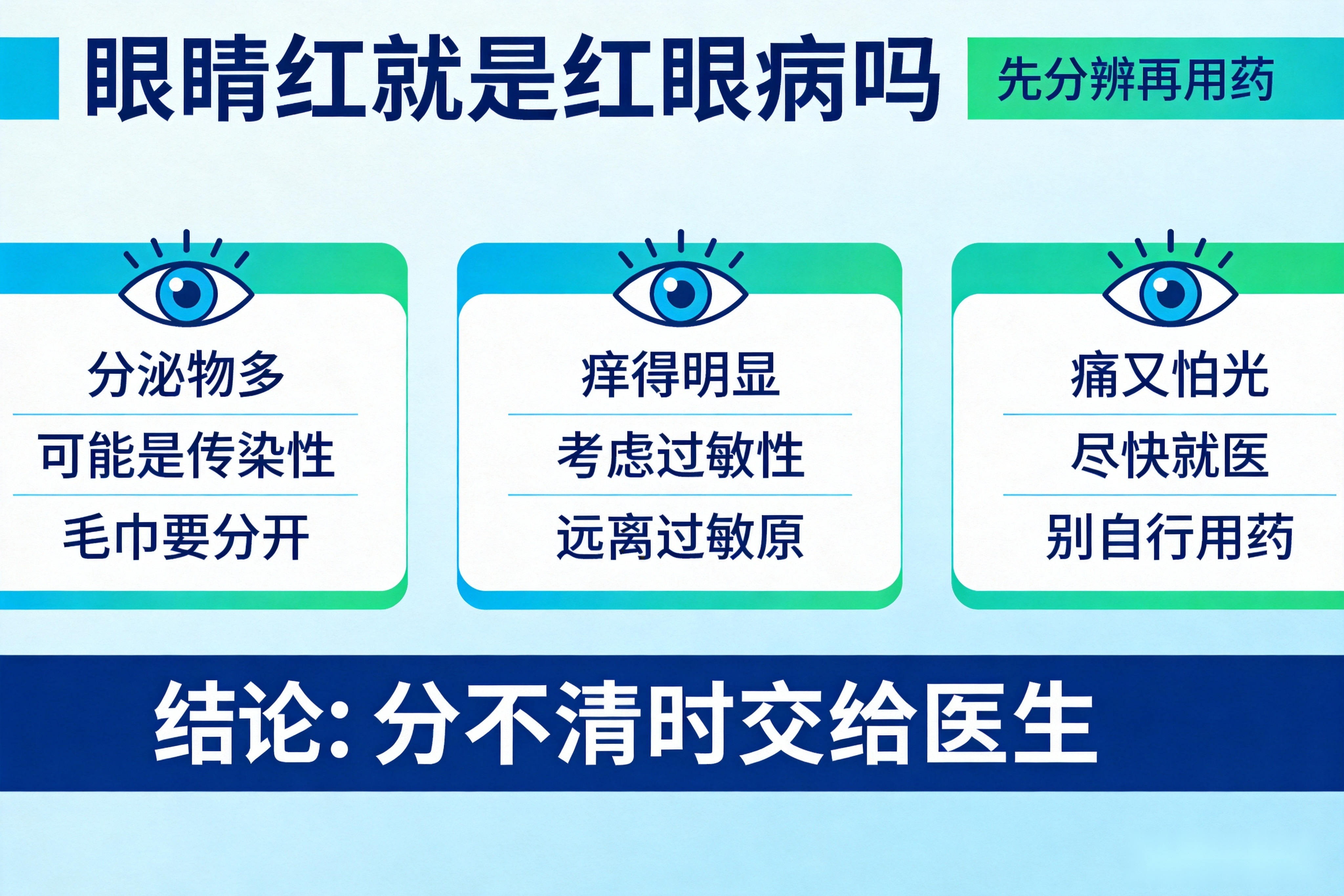 眼睛红就是红眼病?昆明朋友先分清这三种常见红眼