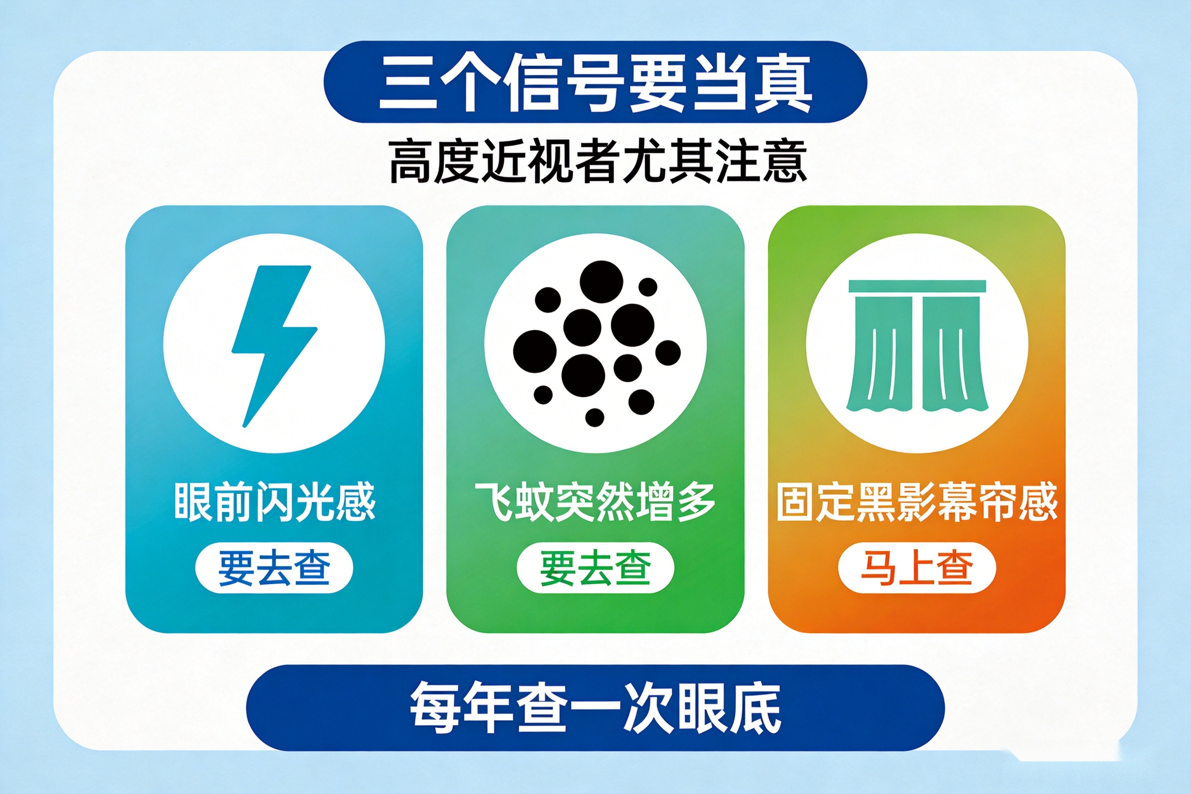 眼前突然出现一片黑影、闪光感?昆明高度近视者要懂视网膜脱离预警